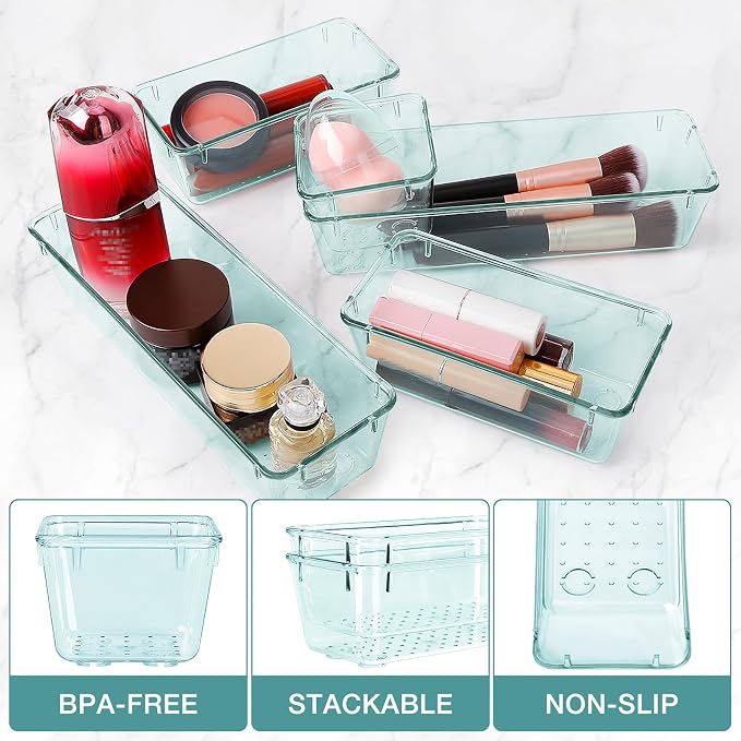 StorMiracle 23 PCS Drawer Organizer Set, 5 Varied Size Bathroom and kitchen - Image 3