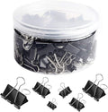 SANNIX 100 PCS Binder Clips Assorted Sizes, X Large, Mini and Micro, Binder by SANNIX