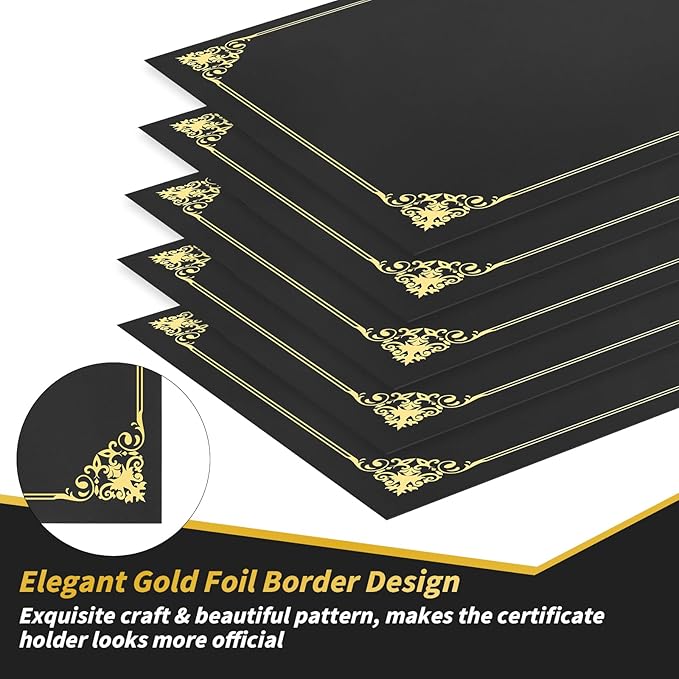 Oleitodh 150 Pcs Certificate Holders Bulk, Document Covers - Image 3
