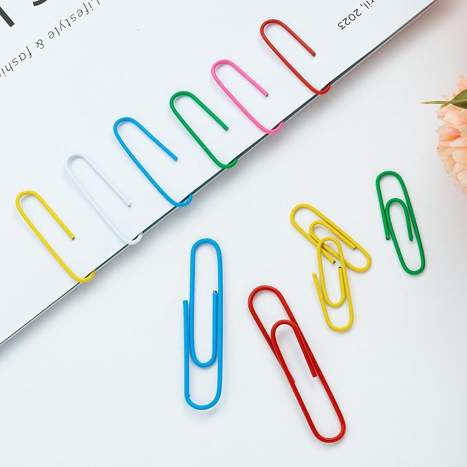 Paper Clips Assorted Sizes, Cute Colored Paper Clip - Image 3