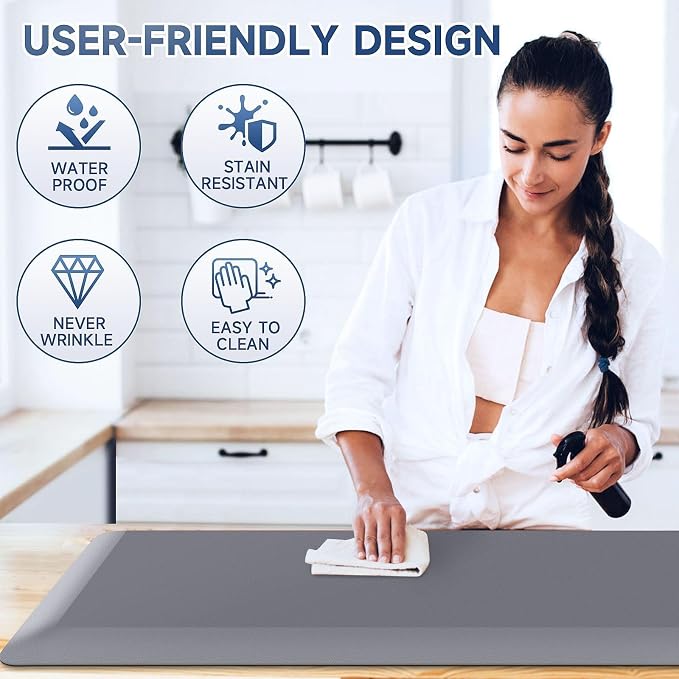 4/5 Inch Thick Kitchen Mat Anti Fatigue Mat Kitchen Rugs Kitchen Decor Non-Slip - Image 5