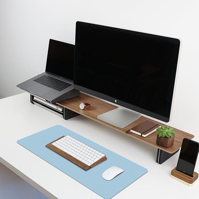 CADONO Leather Desk Pad Protector, Non-Slip PU Leather Large Mouse Pad - Image 6