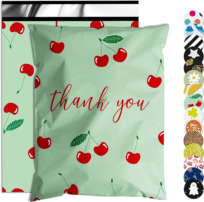 Thank You Poly Mailer 10x13 Inch 100 Pcs, Waterproof and Tear-Resistant by JOWLROEL