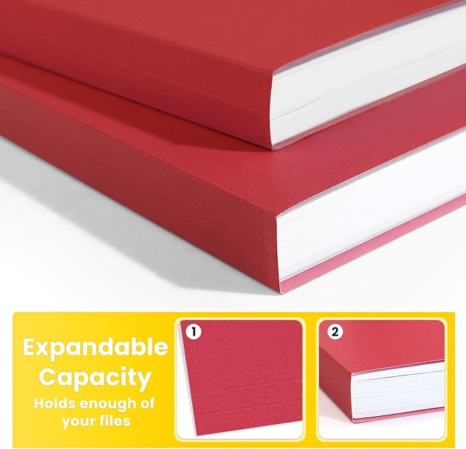 SUNEE File Folders, 120 Pack Manilla Folders 8.5 x 11, Colored File Folders - Image 4