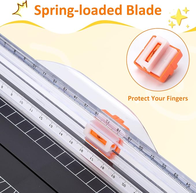 2 Set A4 Paper Cutter 12 Inch Titanium Paper Trimmer Scrapbooking Tool - Image 3