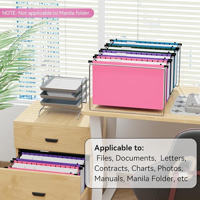 Ansook Legal Size Hanging File Folders, Expandable 3 Inch Legal Szie File - Image 6
