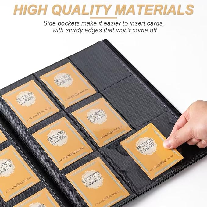Card Binder 9 Pocket Storage 360 Card Binder, Trading Card Binder Senior and - Image 2