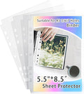 40 Pack Sheet Protectors 5.5x8.5 Inch, 80 Pockets Photocard Sleeves by AZATUS
