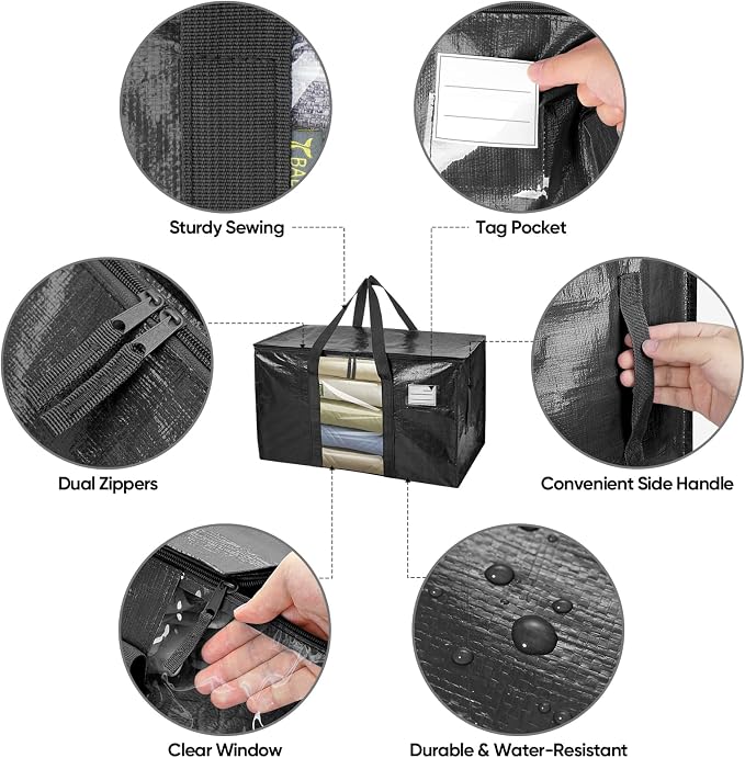 BALEINE 8-Pack Oversized Moving Bags - Image 3