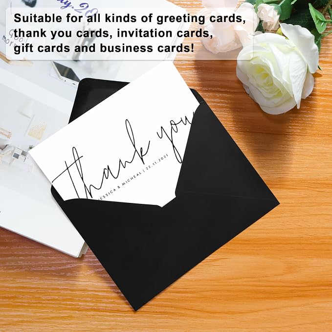 100 Pack A7 Envelopes, 5.24 x 7.24 in Envelopes - Image 2