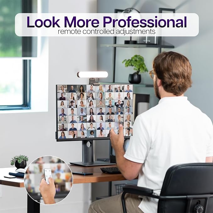 Life Finds Webcam Light for Streaming on Monitor or Laptop, Freestanding Video - Image 8