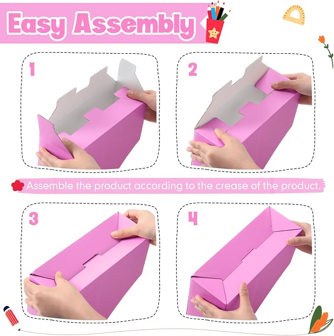 Colarr 12 Pack Cardboard Magazine Holders 12 Colors Magazine Storage Box - Image 4
