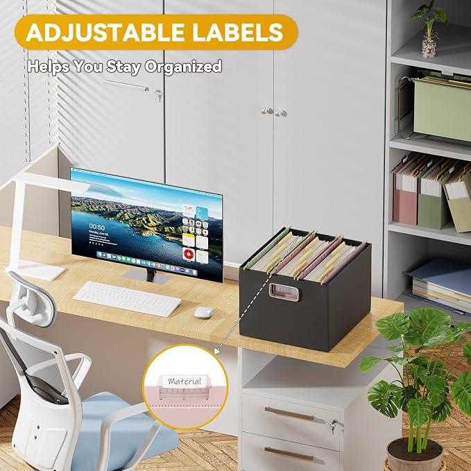 Plastic Hanging File Folders Legal Size, Heavy Duty 3" Expandable Legal Folders - Image 5