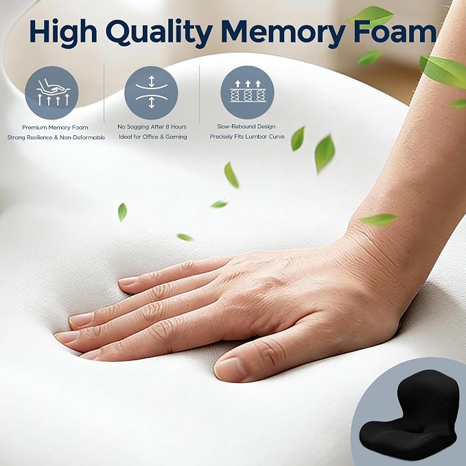 Seat Cushion for Office Chair and Car, L-Shaped Ergonomic Car Seat Cushions - Image 6