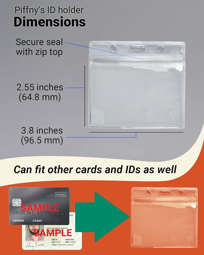 Clear ID Holder for Lanyard - Image 6