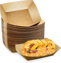 Oomcu 100 Pack 3 lb Heavy Duty Paper Food Trays by Oomcu