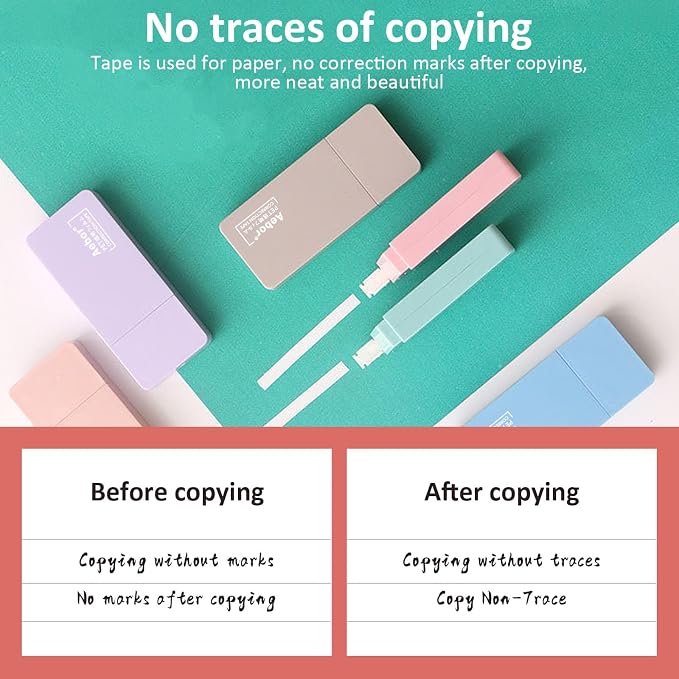 6 Pack Correction Tape Cute White Tape Macaron Color Correction Tape, Office - Image 4