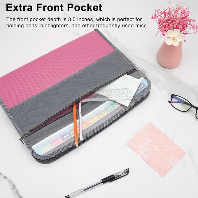 NAFY Expanding File Folders, A4 Letter Size Portable Accordion Expanding File - Image 4