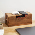 LiTY Acacia Wood Cable Management Box, Wooden Cord Hider & Organizer by Unknown