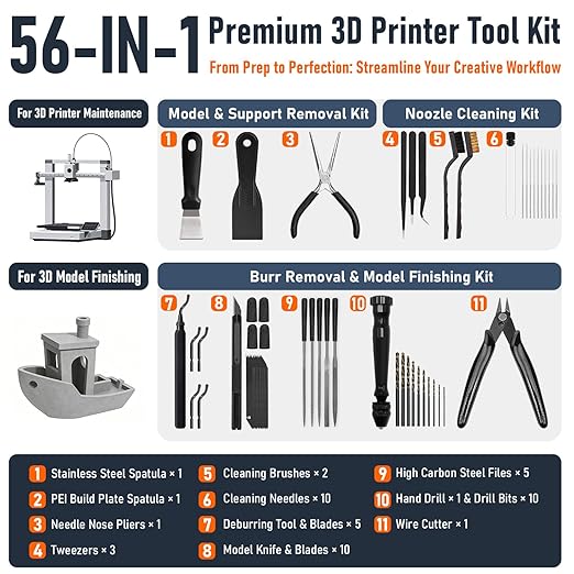 3D Printer Tools Kit, Quality 3D Printing Tool Kit - Image 2