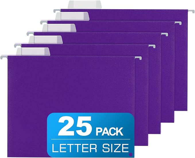 25 Packs Hanging File Folders by Unknown