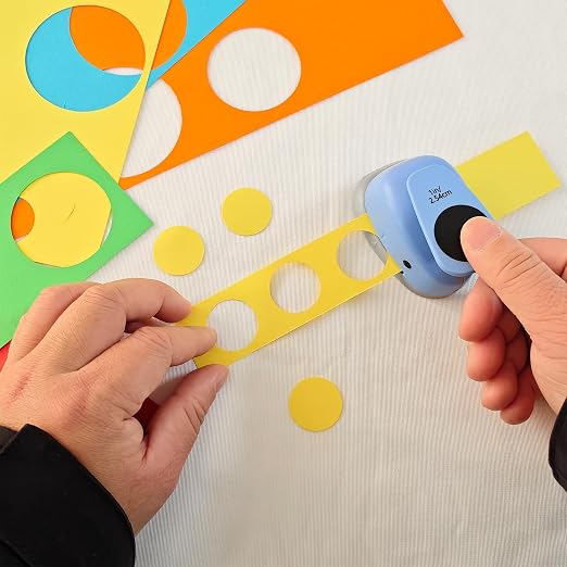 2‑Pcs Circle Hole Paper Punch Set, Puncher Cutting Diameter 3/4‑inch, 1‑inch | - Image 5
