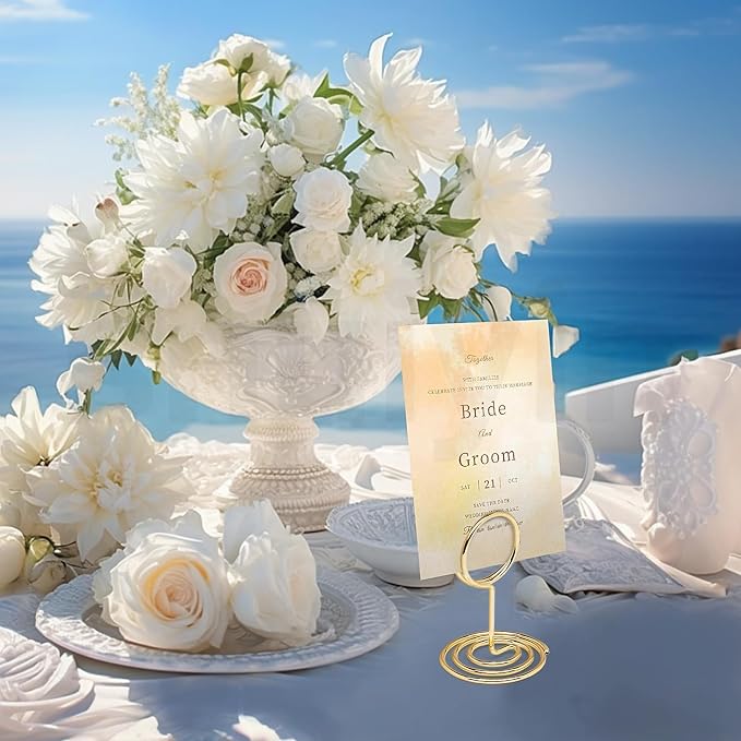 UMETDO 30PCS Table Number Holders Place Card Holder - Image 5