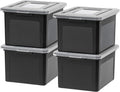 IRIS USA File Box, Plastic File Organizer by IRISUSA