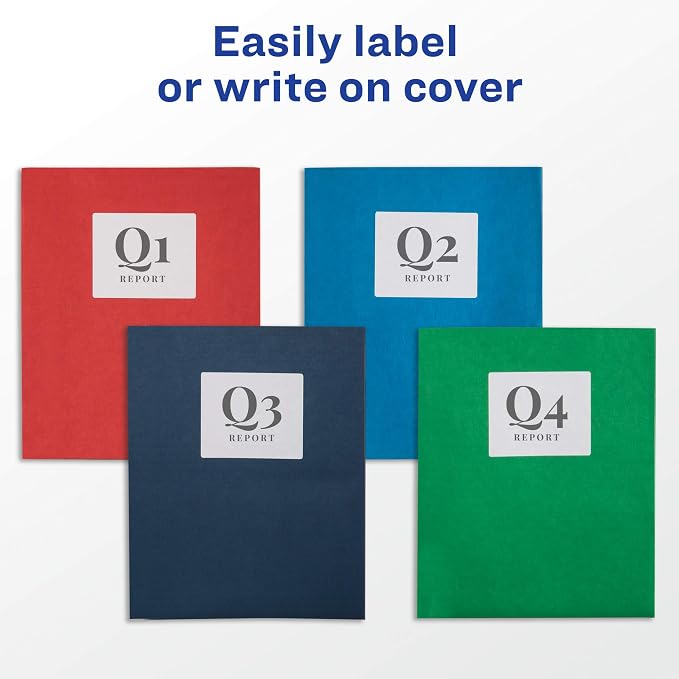 Avery Two Pocket Folders, Holds up to 40 Sheets, Business Card Slot, - Image 2