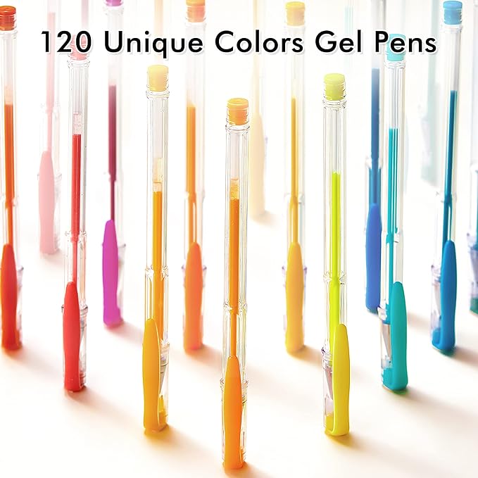 Shuttle Art 120 Unique Colors Gel Pens Gel Pen Set - Image 4