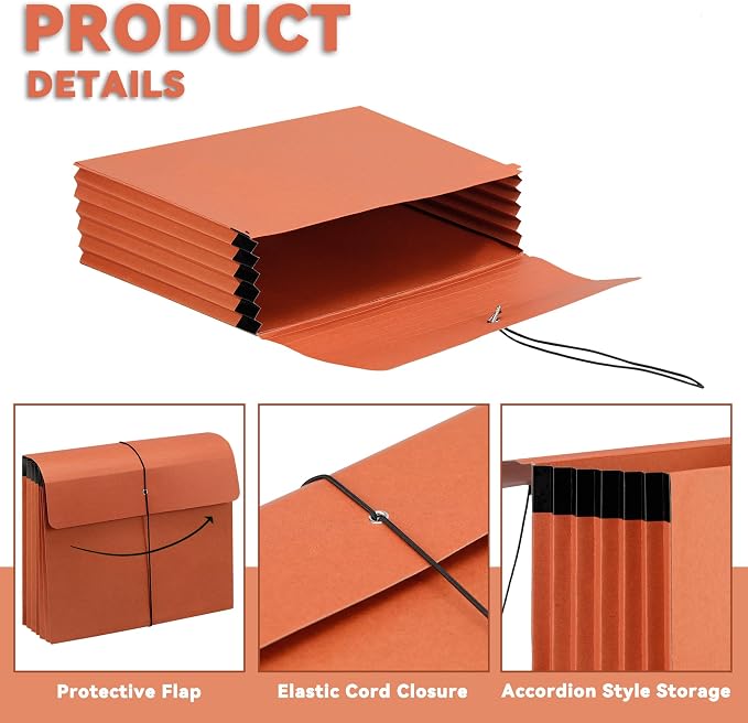 4 Packs Expanding File Wallet - Image 3