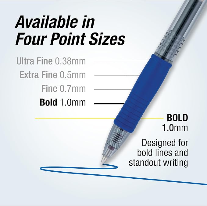 Pilot G2 Premium Gel Roller Pens, Bold Point 1 mm, - Image 4