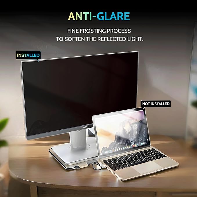 34 Inch Privacy Screen for Computer Curved Monitor 21:9 Aspect Ratio, Eye - Image 6