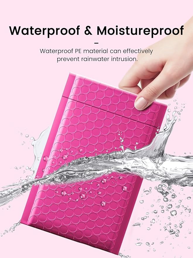 GSSUSA Pink Bubble Mailers 6x10 Small Padded Envelopes 9600 Pack, 1 Pallet - Image 4