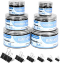 Binder Clips Assorted Sizes Including Extra Large Medium Small Mini and Micro by POPUFOX