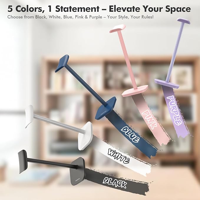 Headphone Stand, Desktop Headset Holder Desk Earphone Stand Aluminum Headset - Image 3