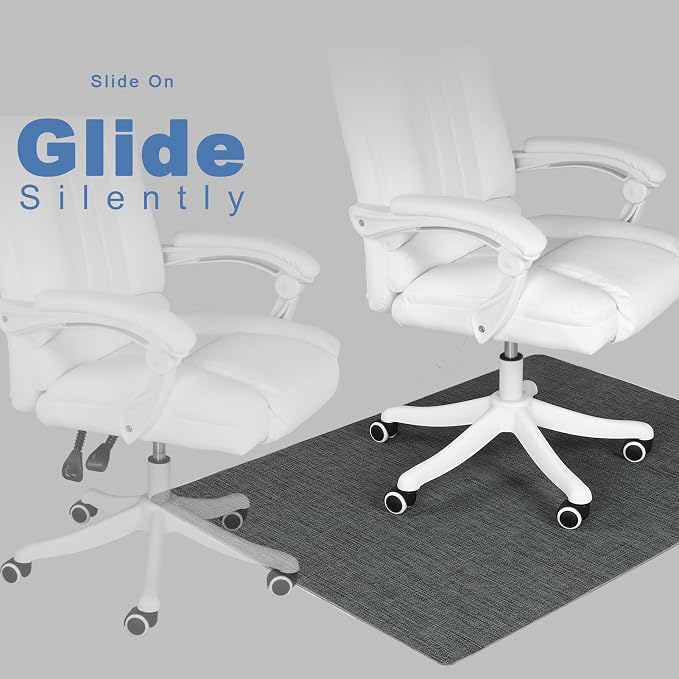 Chair Mat for Hardwood Floor, Large Anti-Slip Hard Floor Protector Rolling - Image 5