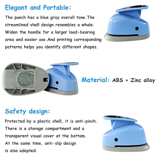 Circle Punch, Paper Punch, 2 inch Circle Hole Punch Cutters - Image 8