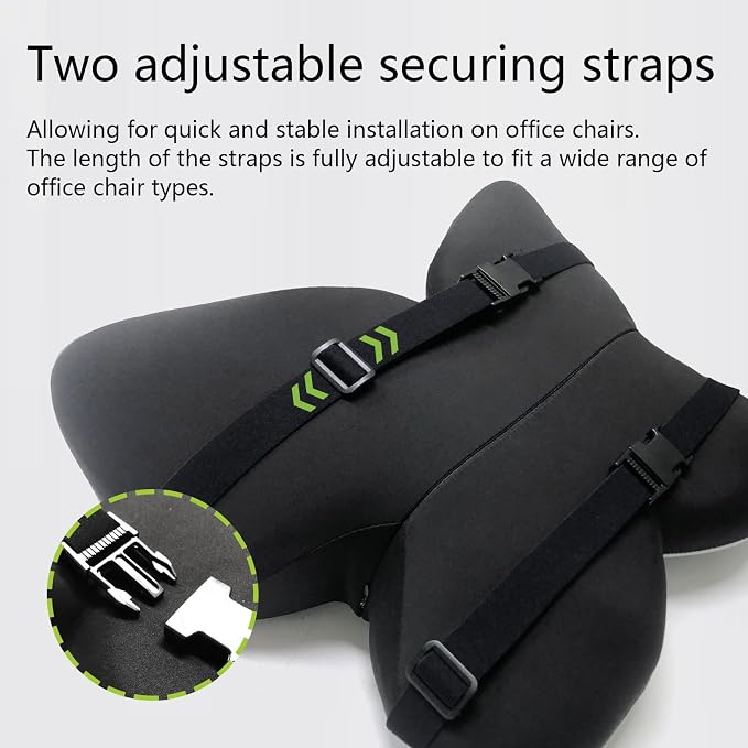 Memory Foam Lumbar Support Pillow, Back Support - Image 8
