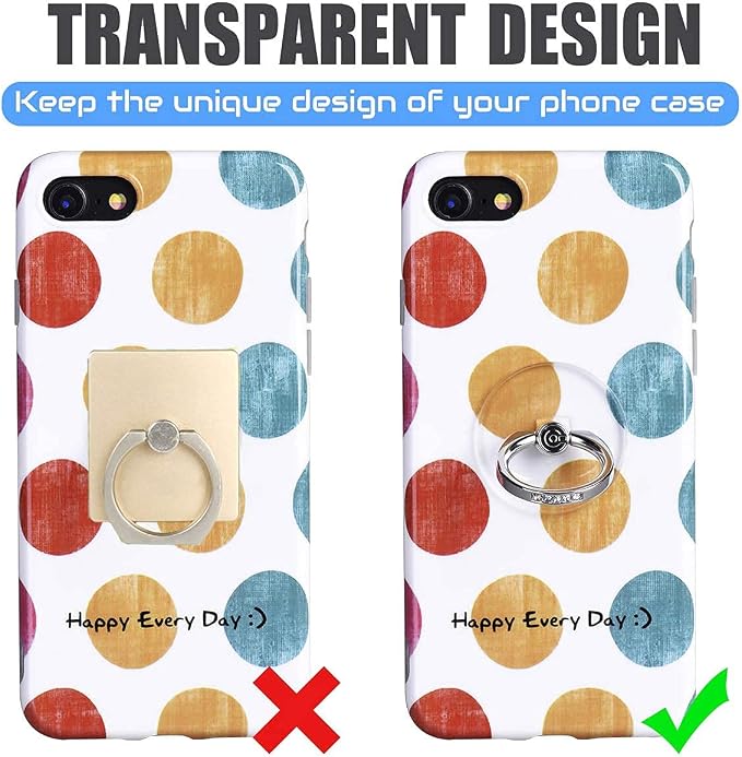 Transparent Phone Ring Holder Grip - Image 2
