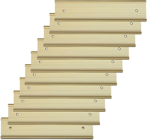 10 Pack 2” x 10” Aluminum Name Plate Holders by Unknown