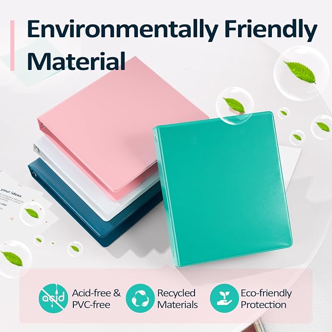 BinderX Extra Durable 1.5 Ring Binder, Round Ring 1.5 Inch Binders, Fits 325 - Image 2