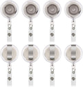 JANYUN 50 Pcs Retractable Badge Reel Clips Holder by JANYUN