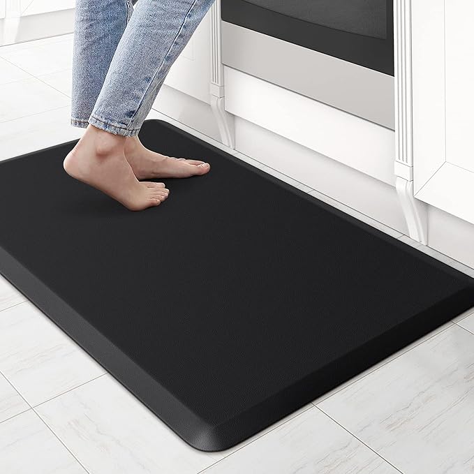 KitchenClouds Kitchen Mat Cushioned Anti Fatigue Rug 17.3"x28" Water Resistant by KitchenClouds