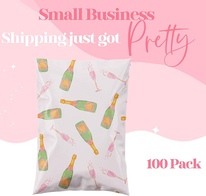 Pretty Package Store 10x13 Designer Poly Mailer 100 Pack Heavy Duty Waterproof - Image 3