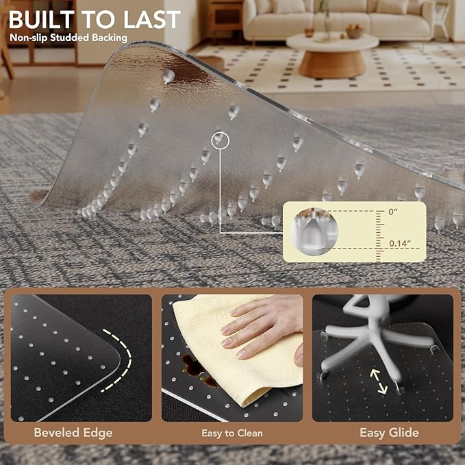 Office Chair Mat for Low Pile Carpet - Image 4