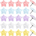JANYUN 60Pcs Decorative Star Push Pins by JANYUN