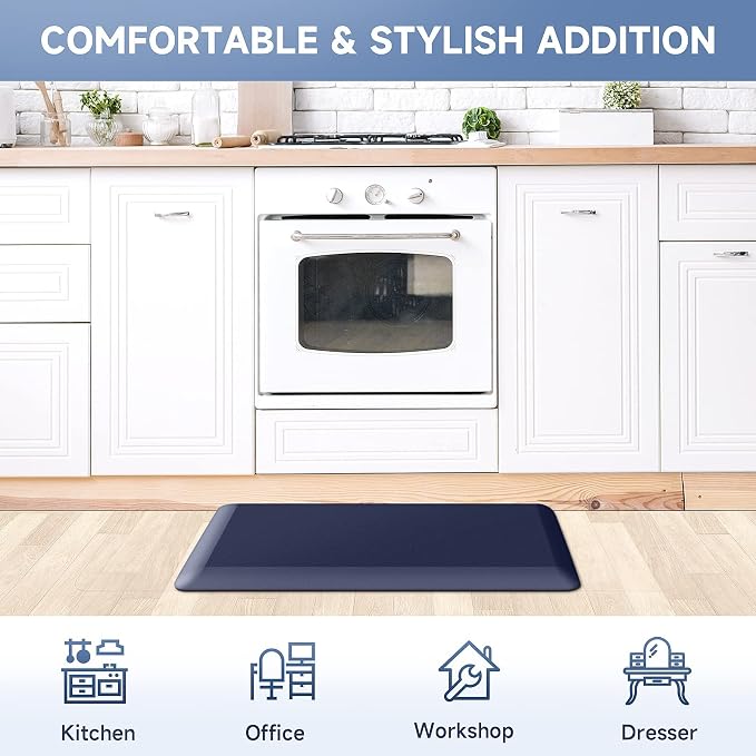 StepRite 4/5 Inch Thick Kitchen Mat Anti Fatigue Mat Kitchen Rugs Kitchen Decor - Image 7