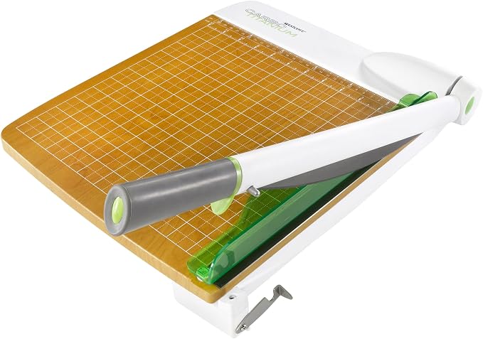 Westcott 16717 12-Inch CarboTitanium Wood Base Guillotine Paper Cutter - Image 2