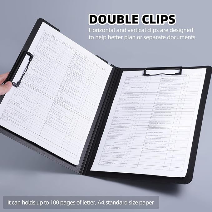 FRETONBA Clipboard Folder, A4 Foldable Clipboard - Image 2